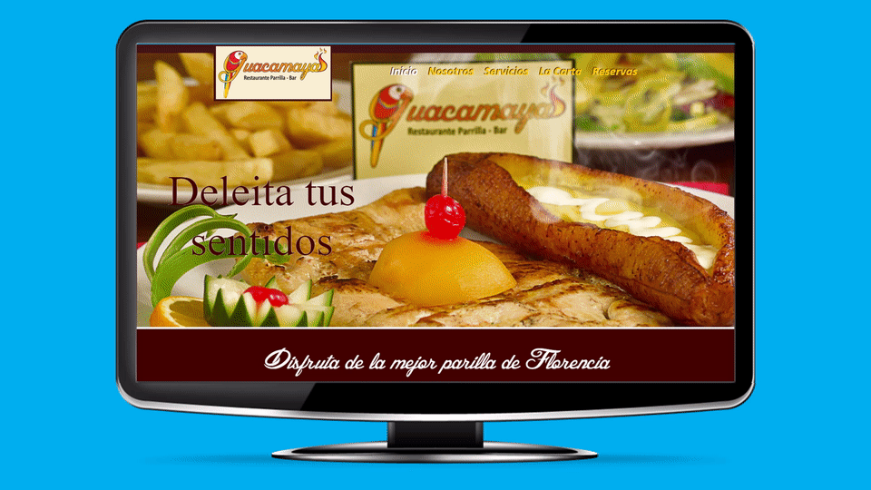Diseño de Páginas Web Restaurante Guacamayas Parrilla Bar 